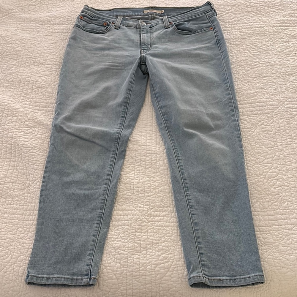 Levi's Blue Straight Leg Jeans Soft Denim